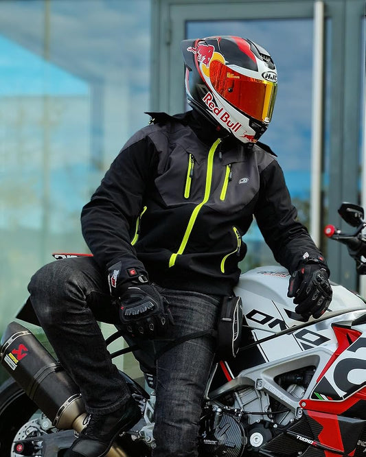 Chaqueta de Moto Hombre Invierno con Protectores CE